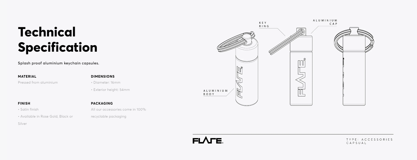 Flare Audio Capsule - Rood