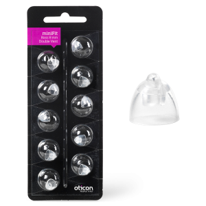 Oticon miniFit Bass tip 8MM z podwójną wentylacją