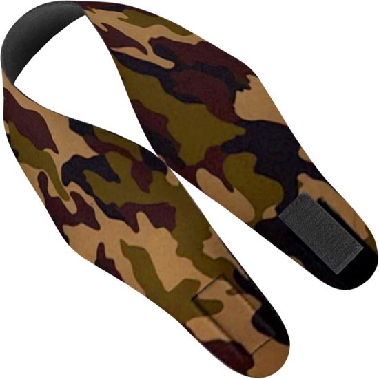 Hoofdband Zwemmen | Camouflage | Maat: L | tegen water in de oren | oorontsteking | kind | gehoorbescherming | oordop