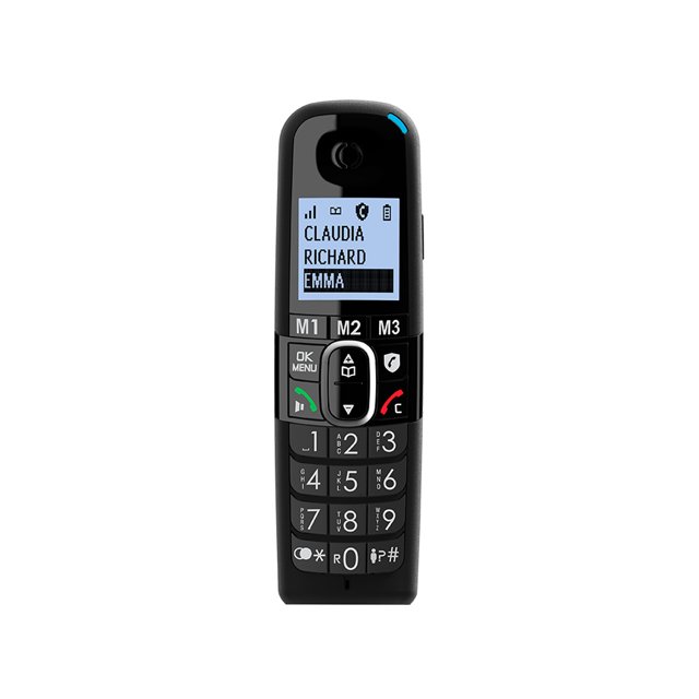 Amplicomms BT1582 draadloze duo huistelefoon voor de vaste lijn - Ongewenste bellers blokkeren - 3 directe geheugen toetsen - handenvrij bellen