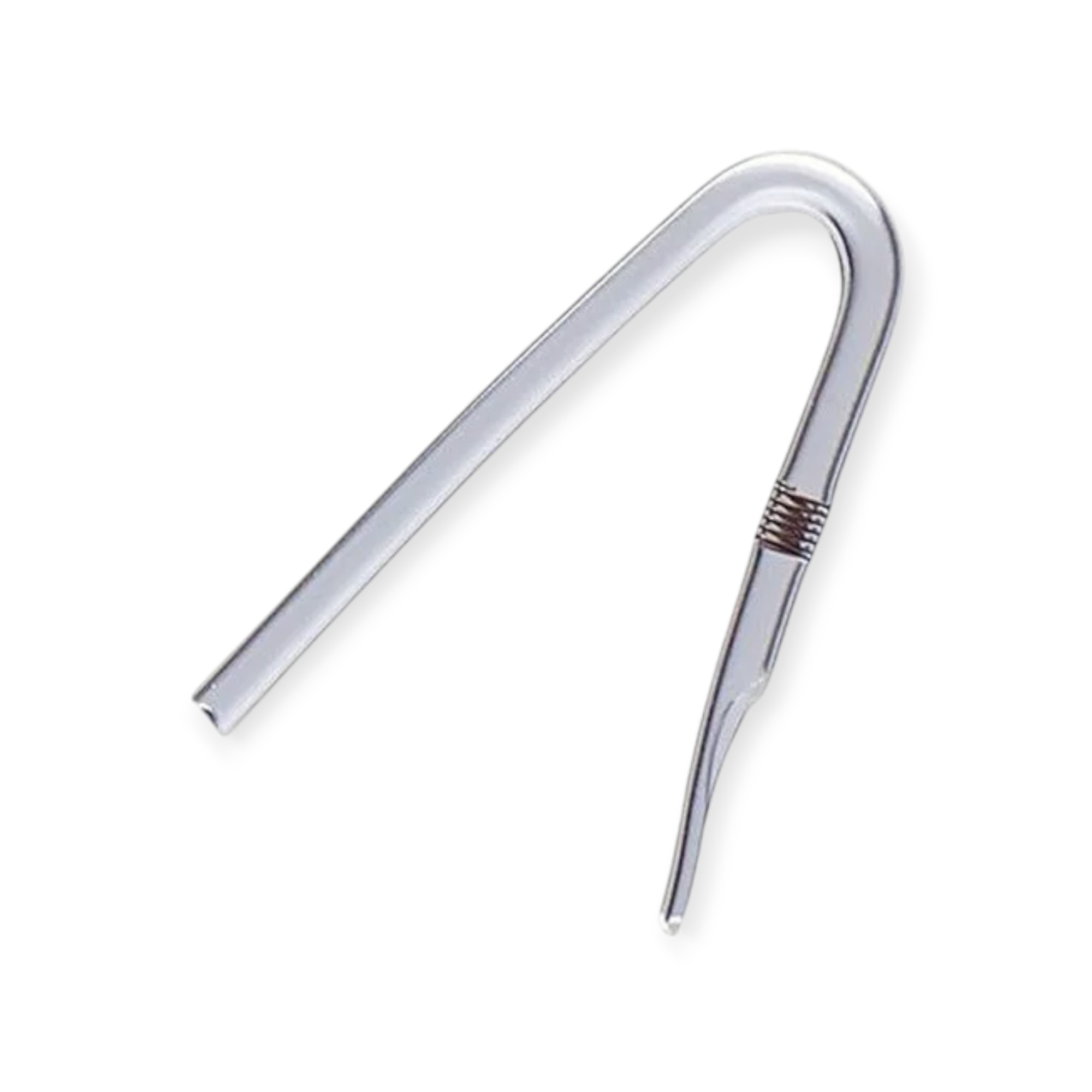 Tubo curvo per apparecchi acustici con molla