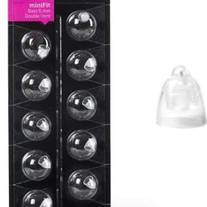 Punta Oticon miniFit Bass de 6 mm con doble ventilación