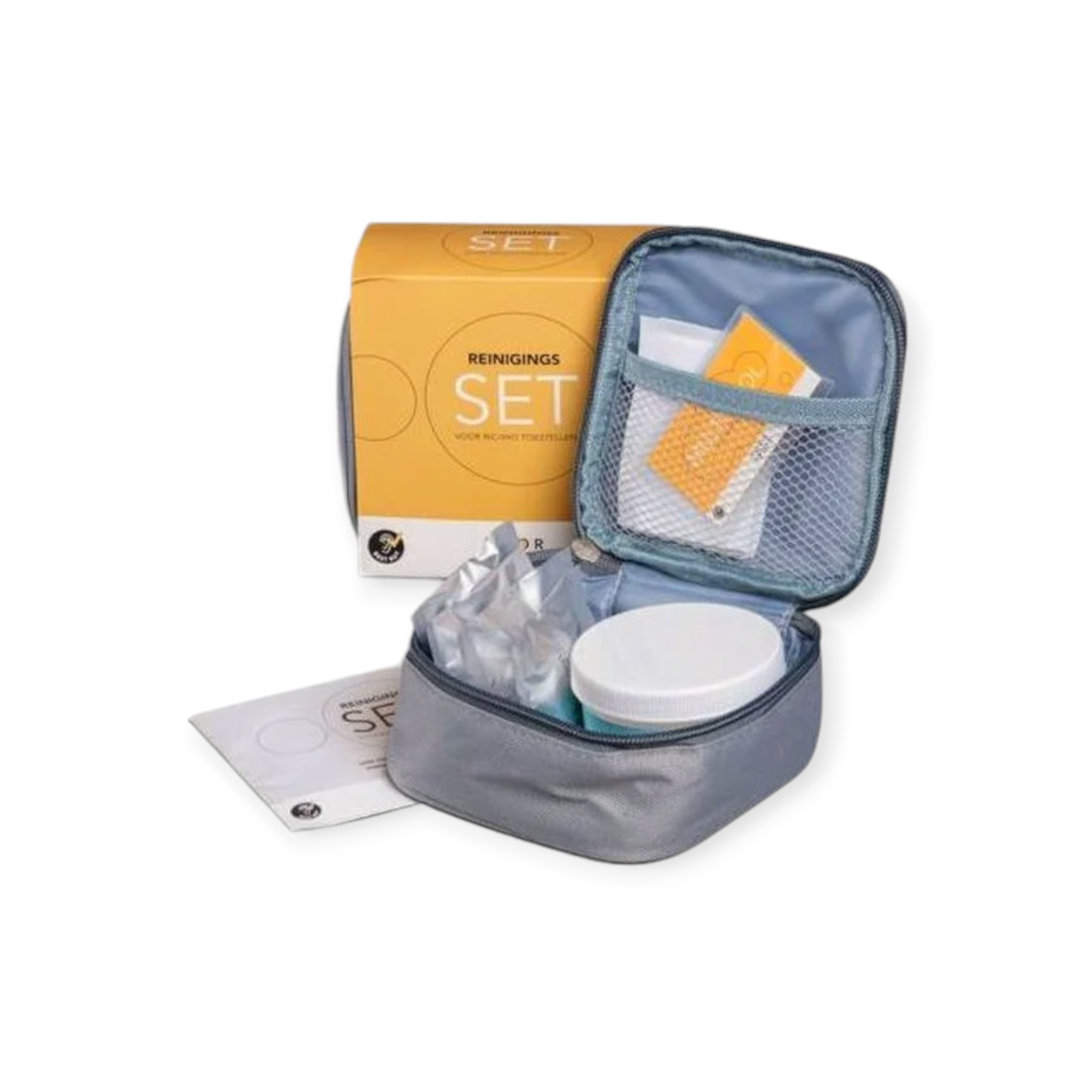 Hearprofs cleaning set and drying set in ear hearing aids