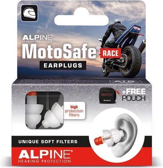 Alpine MotoSafe Race 6 setjes Oordopjes | Motor Oordoppen voordeelpack