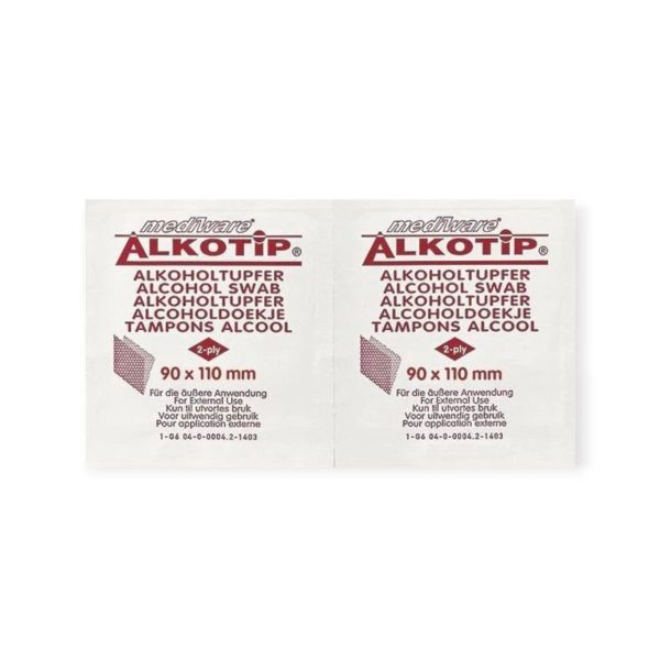 Alkotip Chusteczki nasączone alkoholem 30 x 65 mm - obrazek 3