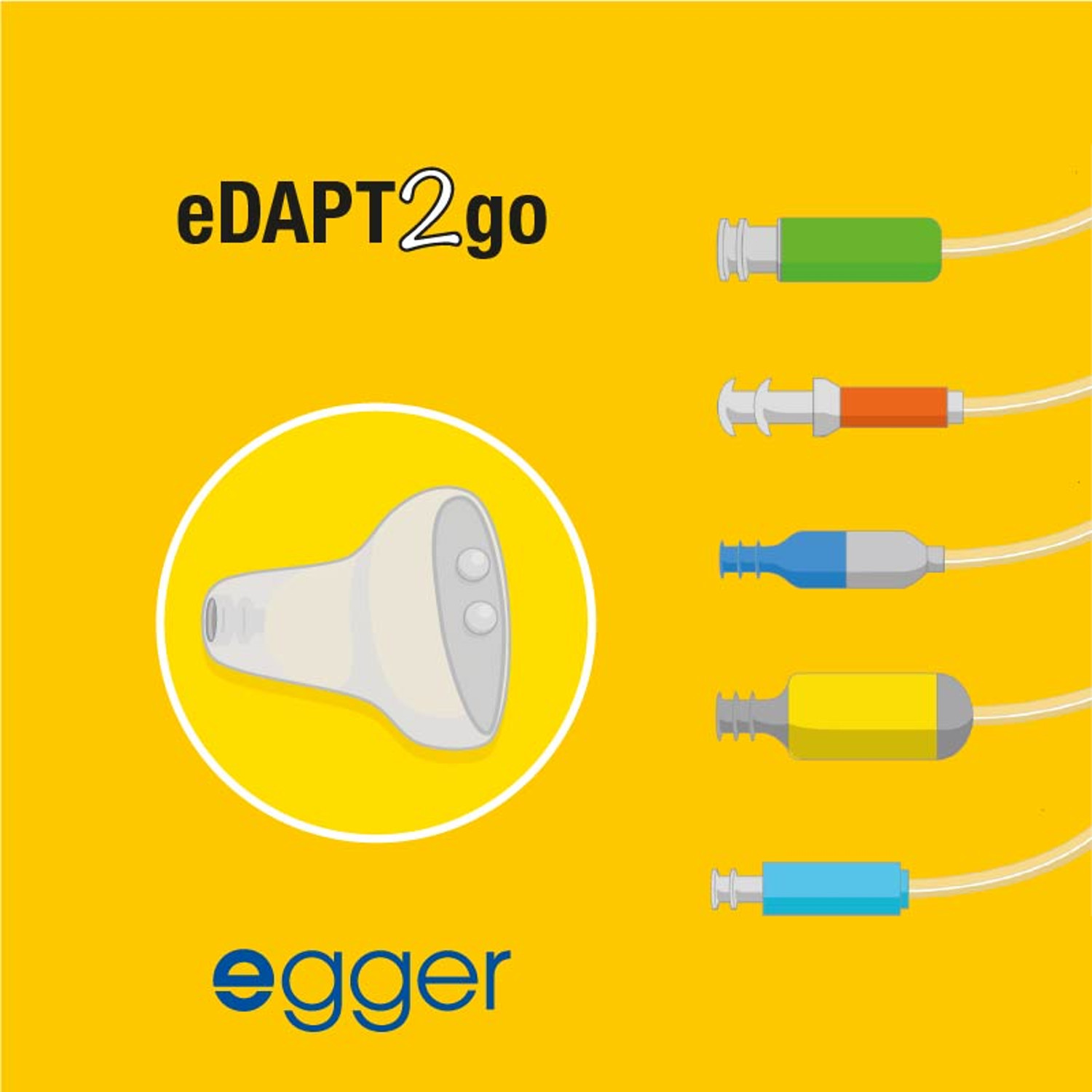 Egger eDAPT2go universele oorstukjes voor hoortoestel luidspreker