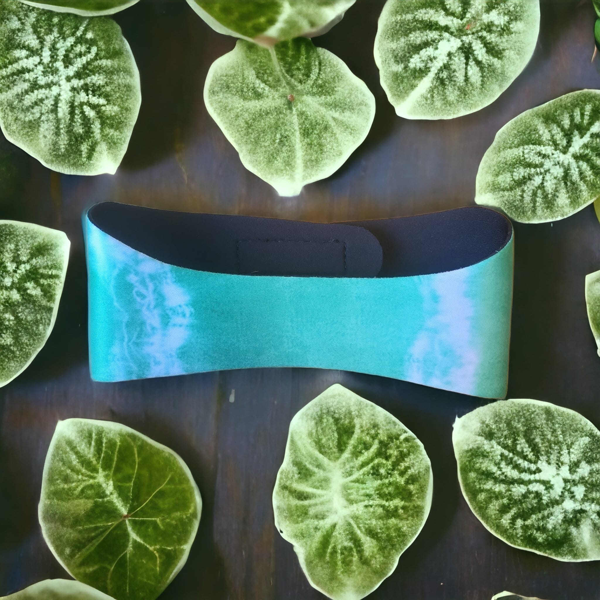Horend Goed zwemhoofdband groen met wit maat M (58 cm)