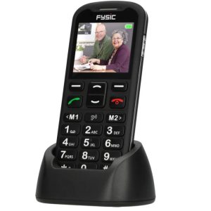 Fysic F10 - Nederlandse 4G eenvoudige telefoon met oplaadstation en SOS knop