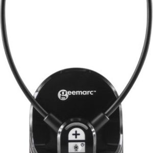 GEEMARC CL7370 Opti Draadloze TV-HEADSET TV-LUISTERSET met 125 dB VERSTERKING en optische digitale verbinding (Toslink) – Enkele set