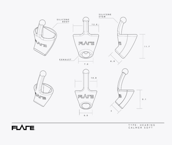 Flare Audio Calmer soft mini Paars - Afbeelding 3