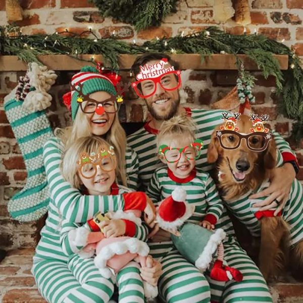 Feestelijke Kerst Brillen Set van 9 - Afbeelding 4