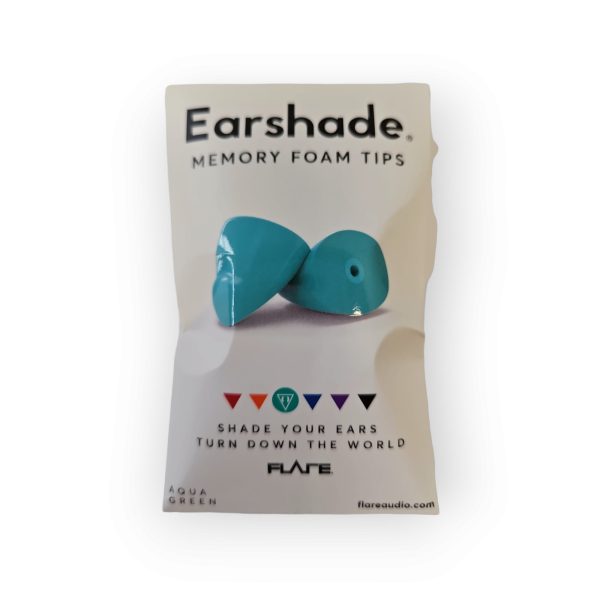 Flare Audio Earshade memory foam tips Aqua Green - Image 2