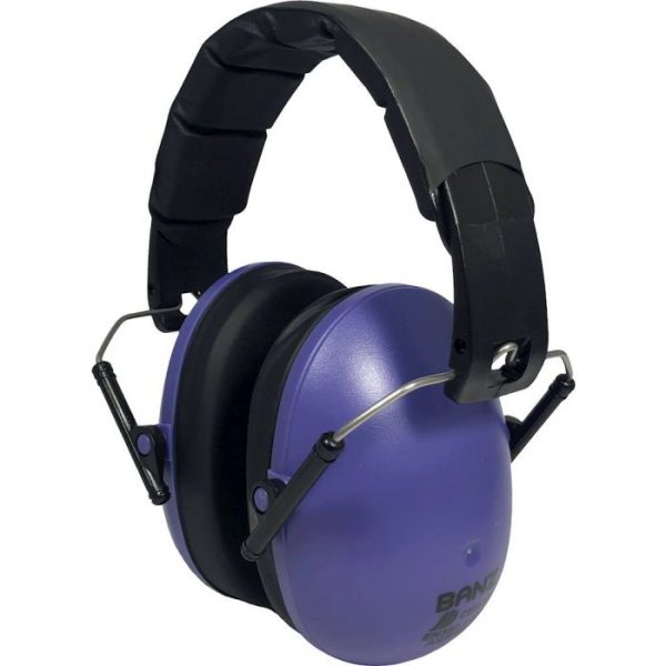 BANZ Protectores de ouvido roxo escuro