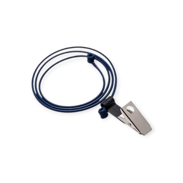 Pluggerz cord with clothing clip detectable blue