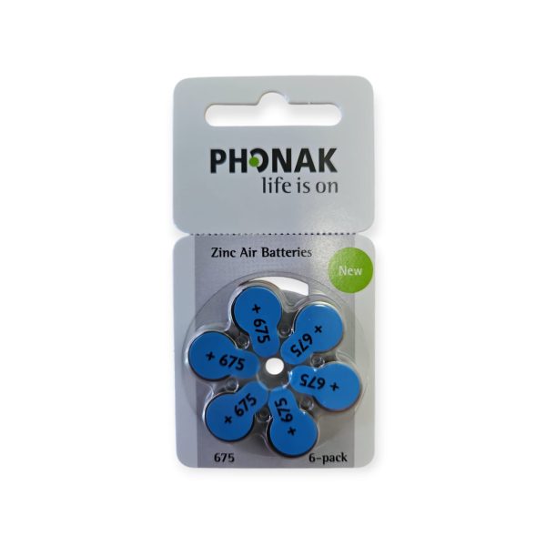 Phonak P675 hearing aid battery