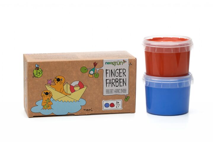 TOGOU2S Vingerverf voor Kinderen Met Sponskop 8 Kleuren Niet-giftig en Afwasbaar 75 ml/Buis Vingerverf Set Geschikt Voor Kinderen Vroeg Onderwijs Geschenken