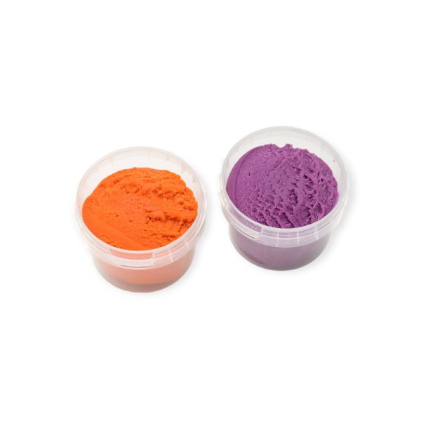 Neogrün Easy Putty Vegan - Conjunto de argila orgânica para crianças em laranja e violeta, brinquedos seguros e amigos do ambiente - Image 2