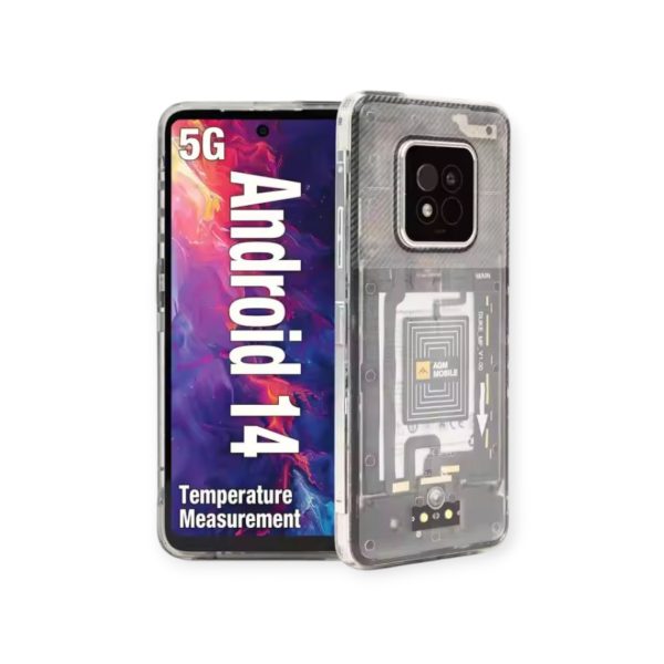 AGM X6 Phantom smartphone rugged 5G trasparente - immagine 2