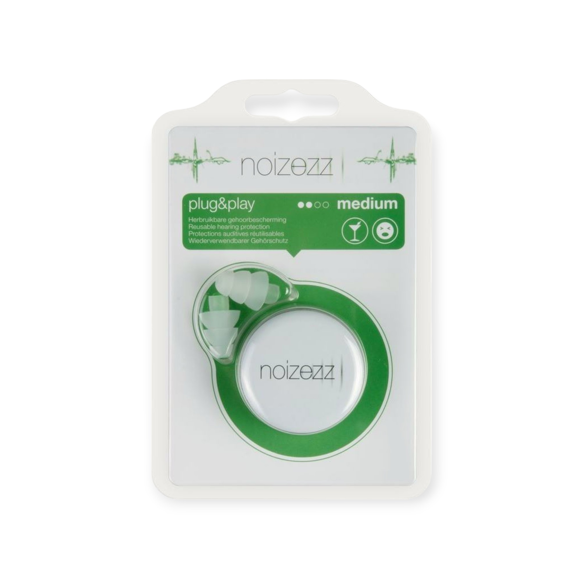 Noizezz Plug & Play Medium - The earplugs for festivals, going out and parties.