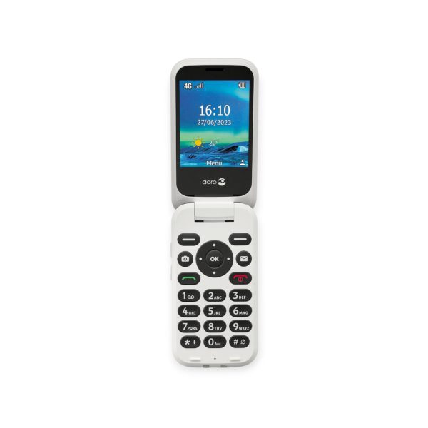 doro 6820 senioren klap telefoon rood