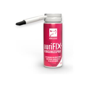 Hörluchs auriFIX Reinigungsspray - zuverlässige Reinigung für Hörgeräte, Gehörschutz und In-Ear-Monitore