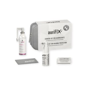 Hörluchs auriFIX Starter Set für Gehörschutz - komplettes Pflegeset für Otoplastiken und maßgefertigte Ohrstöpsel