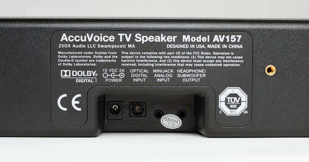 ZVOX AccuVoice AV157 Tv-Speaker voor Duidelijke Spraak - Tweede Kansje - Afbeelding 2