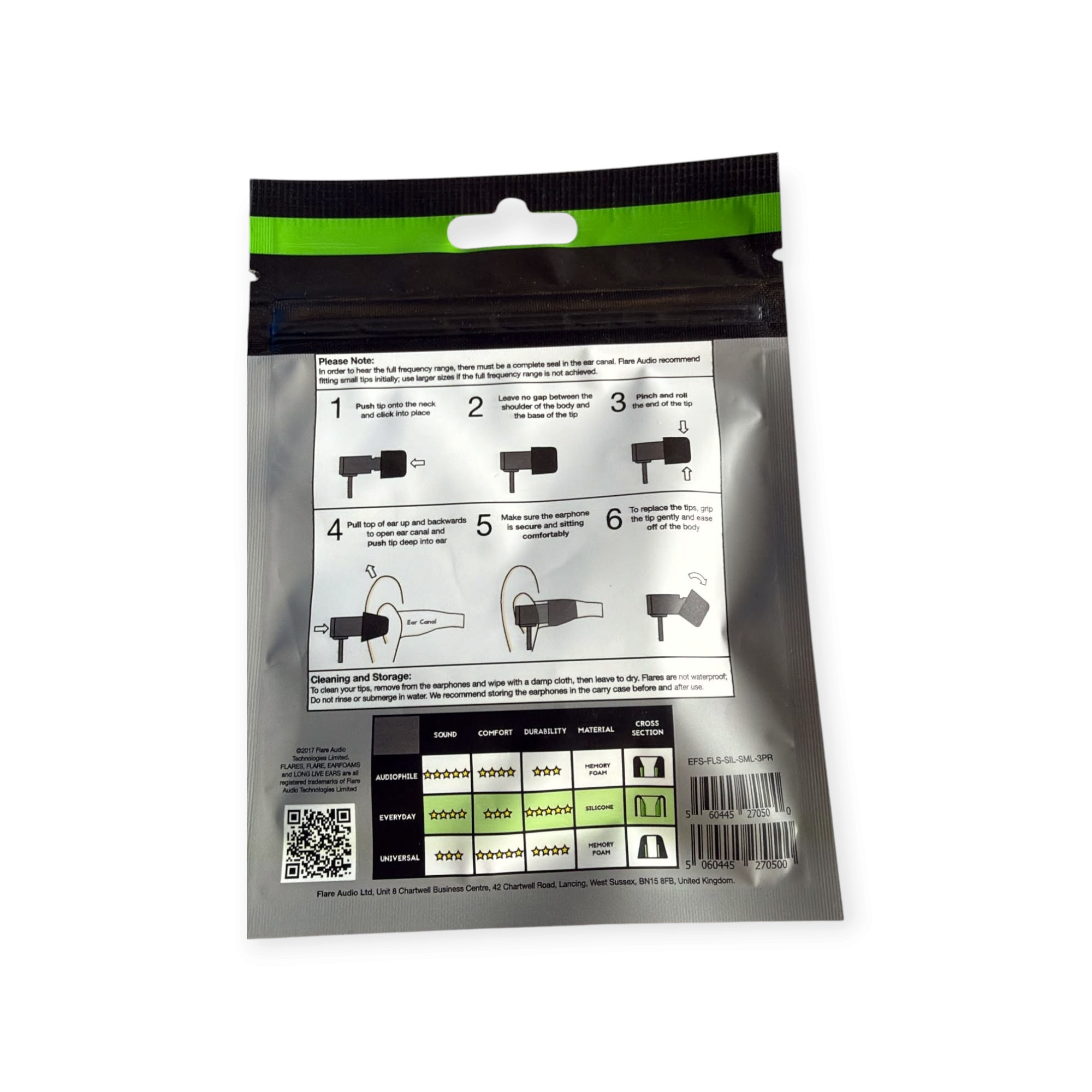Flare Audio Earfoams Everyday – siliconen vervangtips – 3 paar - Afbeelding 5