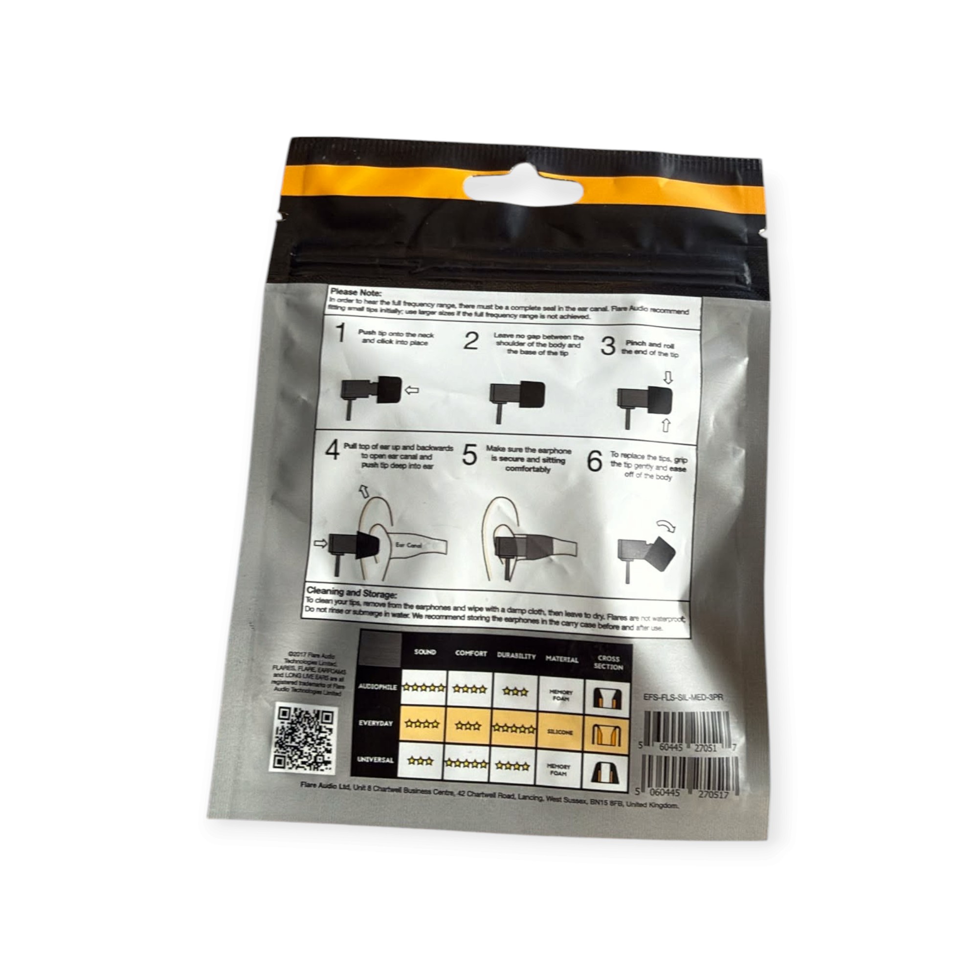 Flare Audio Earfoams Everyday – siliconen vervangtips – 3 paar - Afbeelding 2