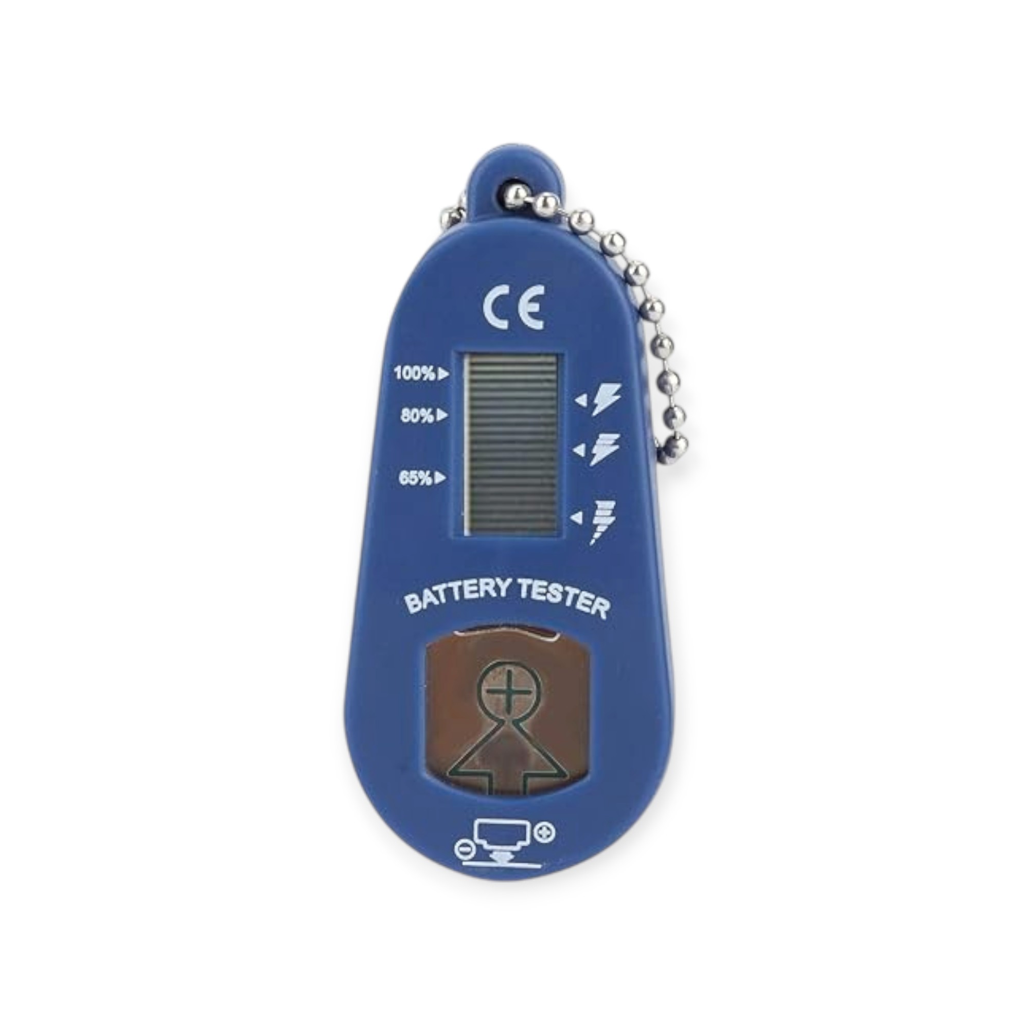 Horend Goed Hoortoestel Batterijtester – Alle batterijmaten – Blauw met sleutelhanger