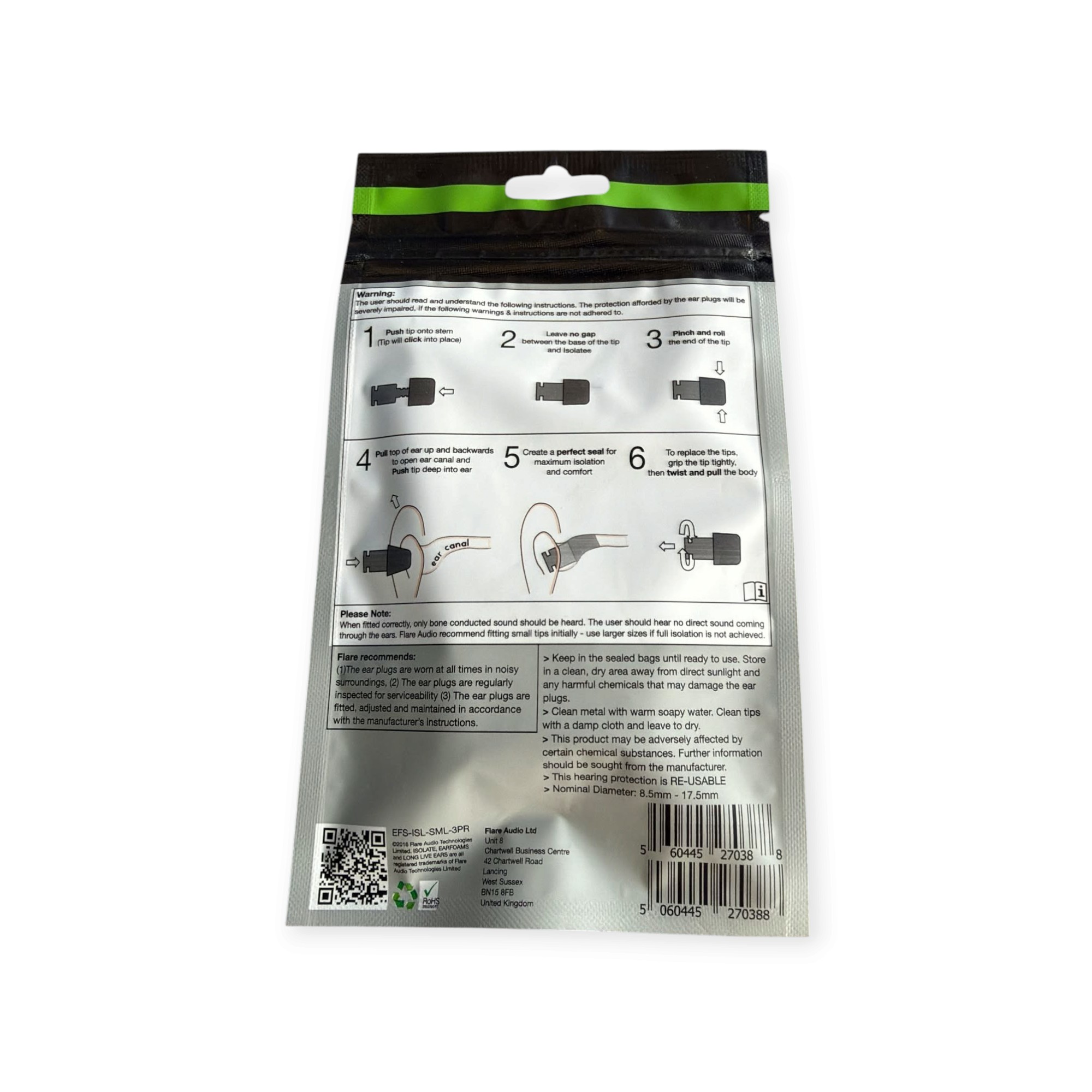 Flare Audio Isolate / Isolate Pro Earfoams – eerste generatie – 3 paar - Afbeelding 2