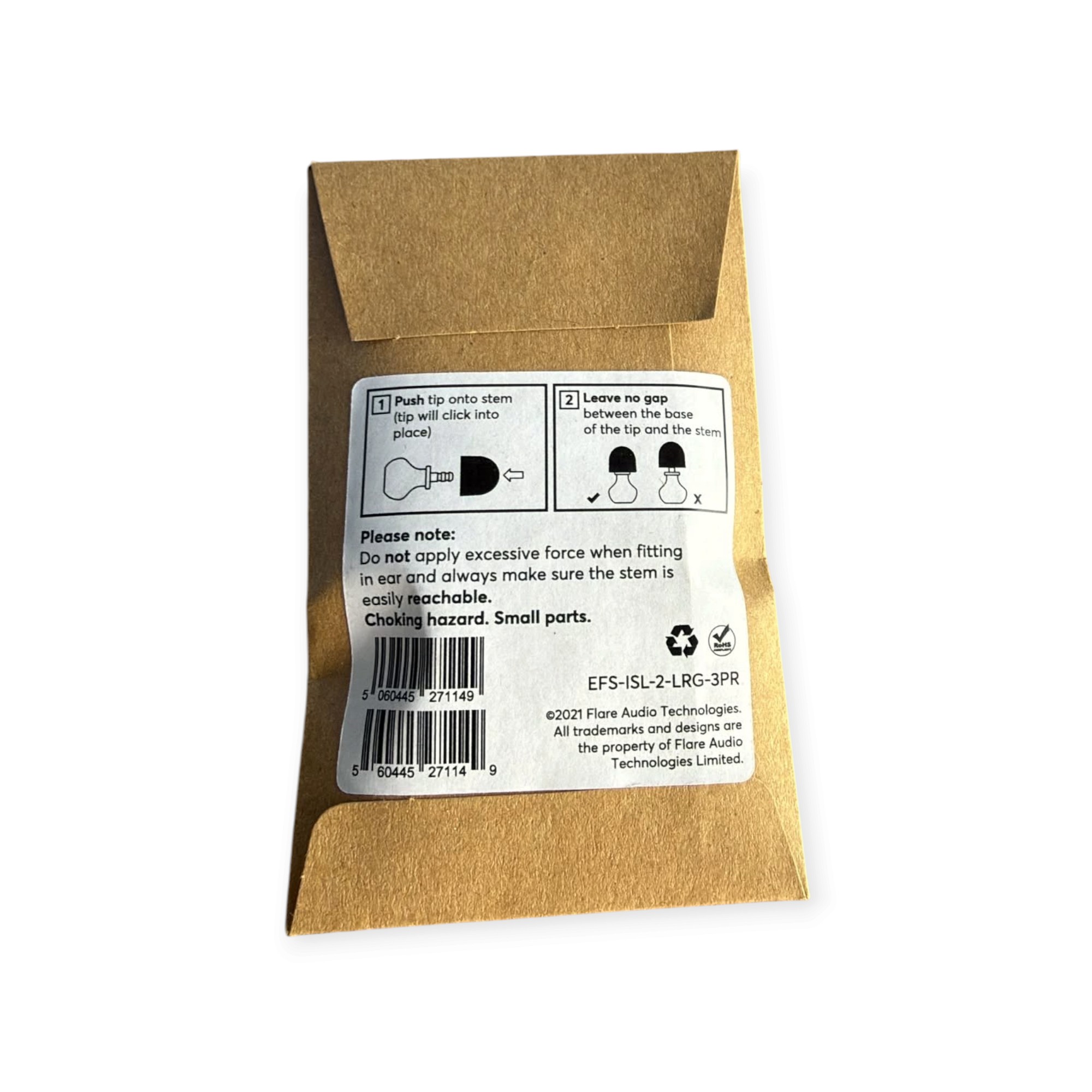 Flare Audio Isolate 2 Earfoams – vervangende schuimtips – 3 paar - Afbeelding 4